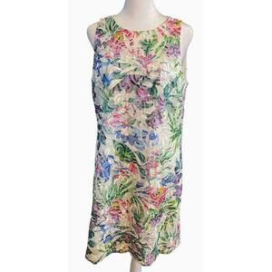 Tahari by Arthur S. Levine Floral‎ Shift Dress Size 8